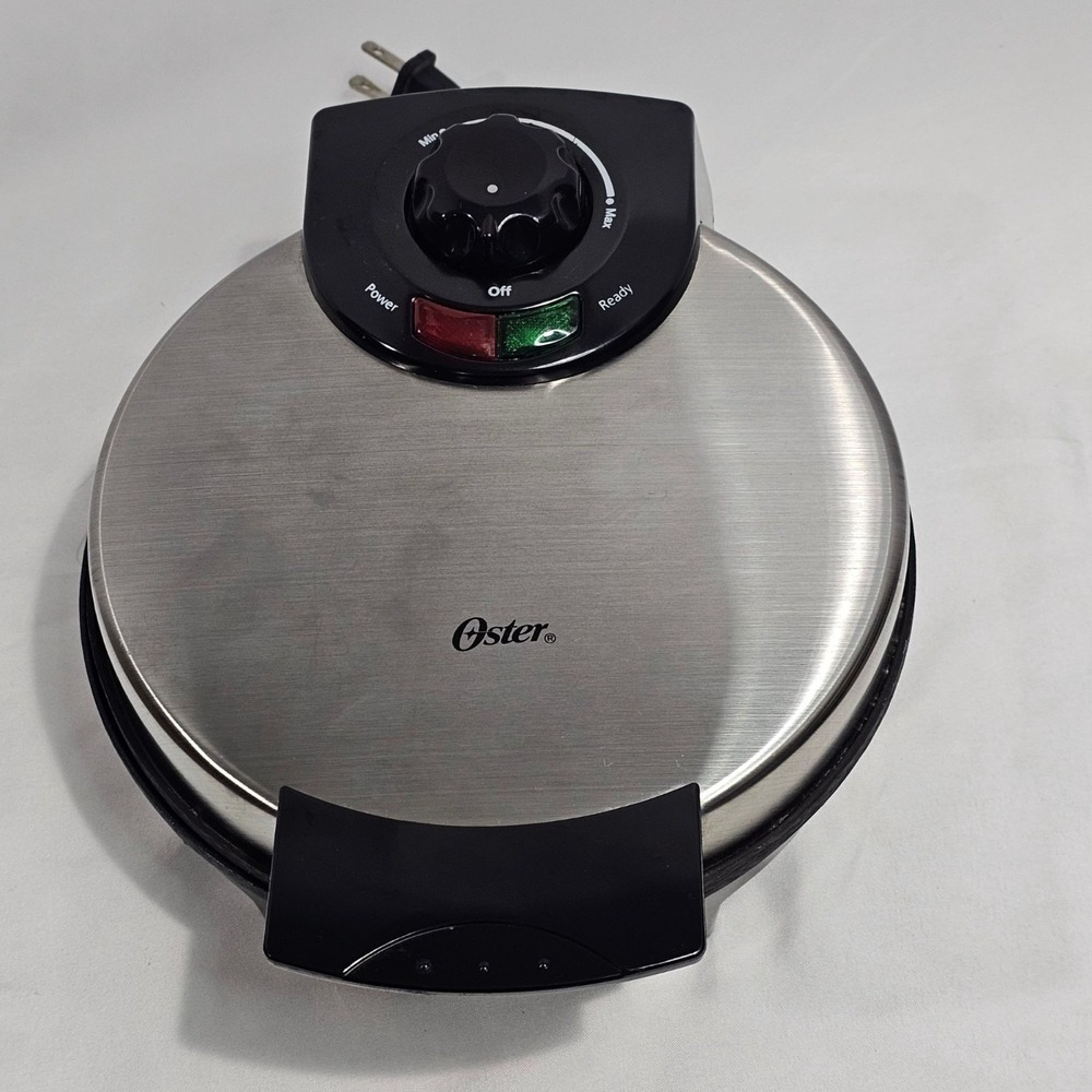 Oster Stainless Steel Belgian Waffle Maker With Adjustable Temperature Control M